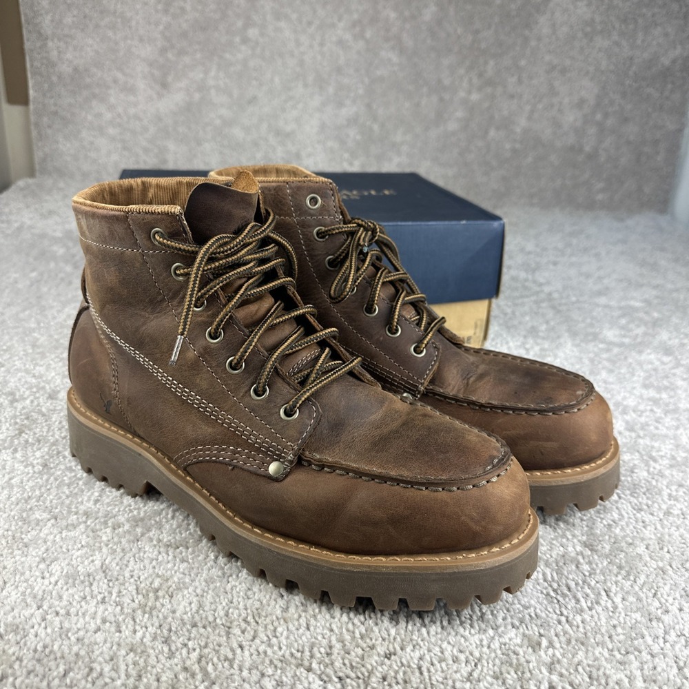 American Eagle Mens Brown Leather Chukka Ankle‎ Lace Up Shoe Size 13 2401-207